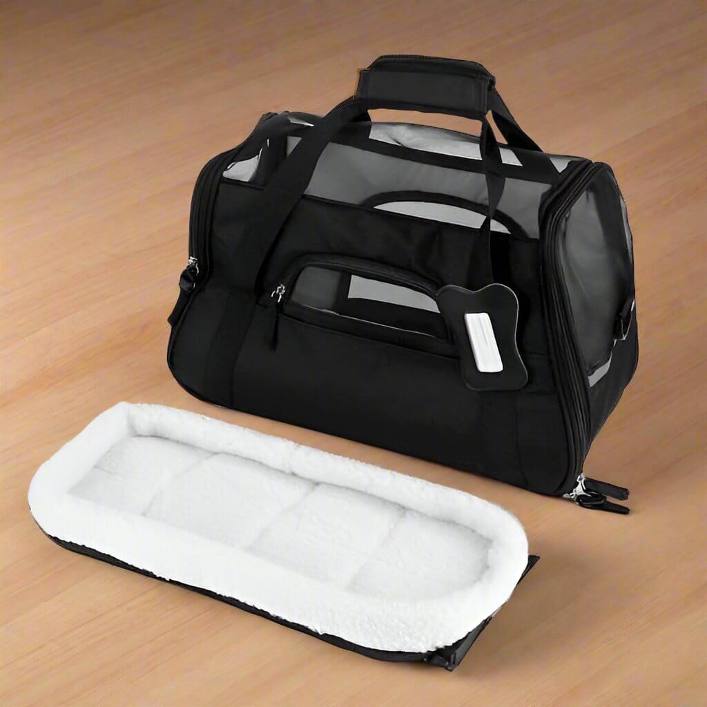 Sac de Transport pour Chien - DogCarrierBag™ - Noir - Voyage canin