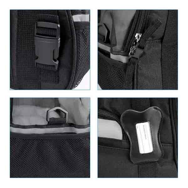 Sac de Transport pour Chien - DogCarrierBag™ - Noir - Voyage canin