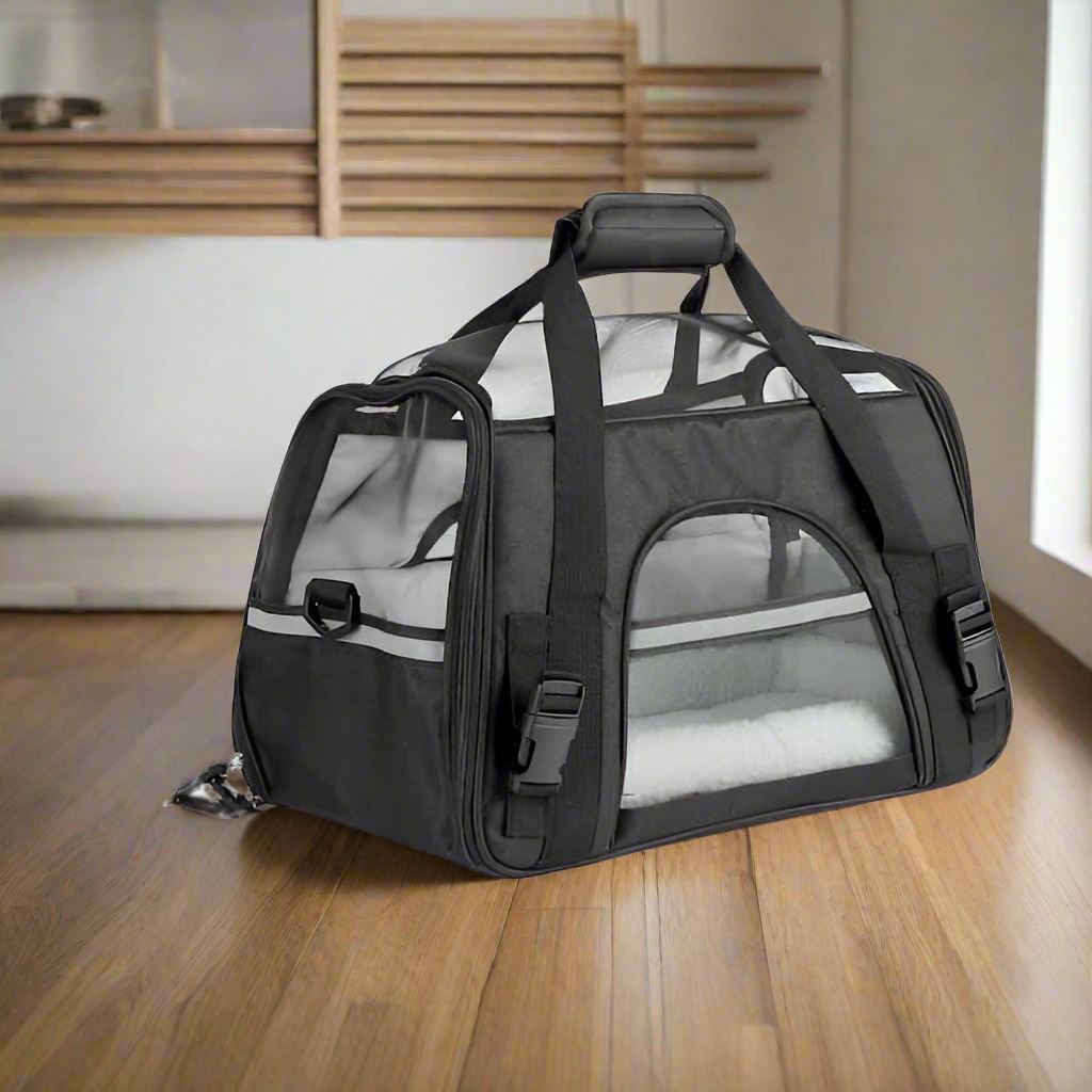 Sac de Transport pour Chien - DogCarrierBag™ - Noir - Voyage canin