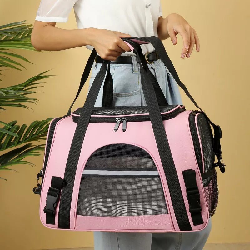 Sac de Transport pour Chien - DogCarrierBag™ - Rose - Voyage canin