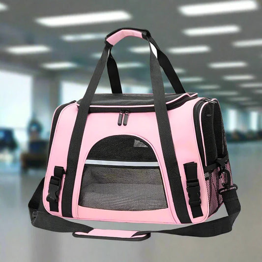Sac de Transport pour Chien - DogCarrierBag™ - Rose - Voyage canin