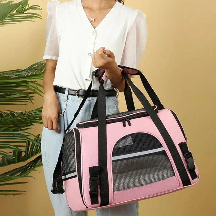 Sac de Transport pour Chien - DogCarrierBag™ - Rose - Voyage canin