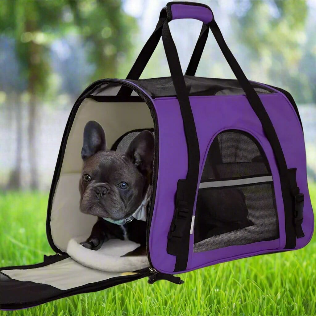 Sac de Transport pour Chien - DogCarrierBag™ - Violet - Voyage canin