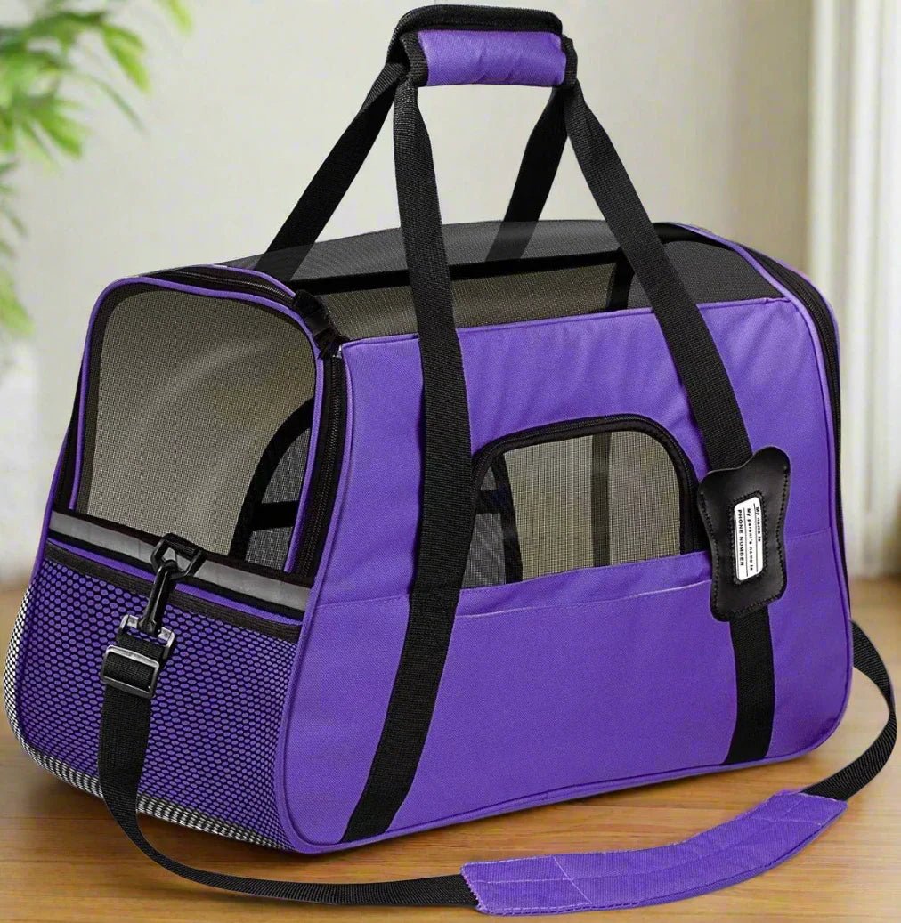 Sac de Transport pour Chien - DogCarrierBag™ - Violet - Voyage canin