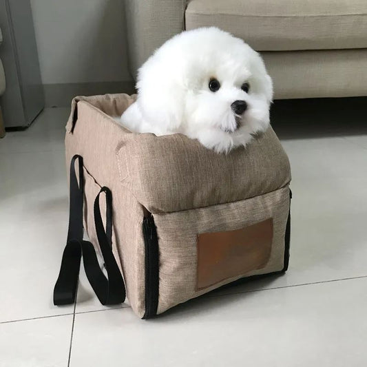 Siège pour Chien Voiture - PetTravelSeat™ - Beige - Voyage canin