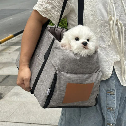 Siège pour Chien Voiture - PetTravelSeat™ - Gris - Voyage canin